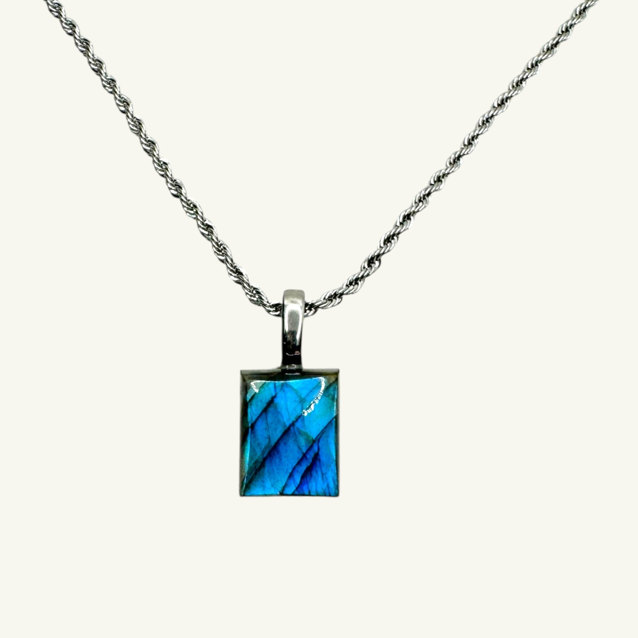 Collana labradorite  15x13mm Sharifa Crystals